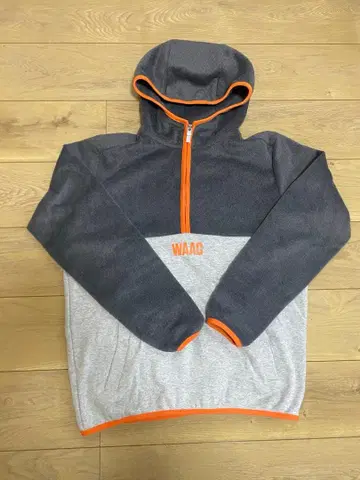 WAAC 풀 집업 후드티 사이즈 2 그레이/오렌지