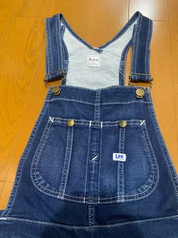 리 다크 블루 데님 오버롤