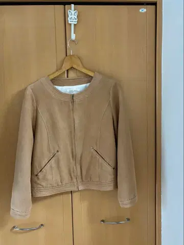 노카라 자켓 베이지