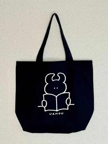UAMOU 우아모 삼경당 서점 한정판 토트백 네이비