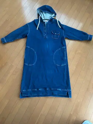 클리프 메이어 후드 부착 데님 원피스