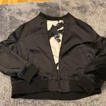 H&M 플라워 프린트 MA-1 자켓 US XL