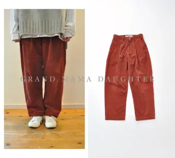 GRANDMA MAMA DAUGHTER 벨트 코듀로이 팬츠