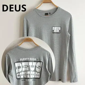 [ 새상품급 ] DEUS 백 프린트 긴팔 티셔츠 M