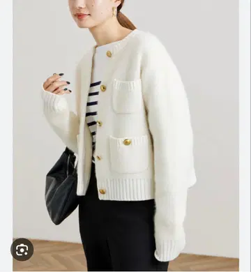 FRAMeWORK 빈티지 라이크 가디건 화이트