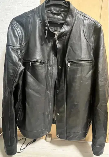 BANANA REPUBLIC 블랙 가죽 자켓 L