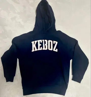KEBOZ 네이비 후드 부착 후드티 S