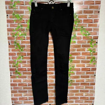 SOMETHING 스키니 데님 블랙 사이즈 30