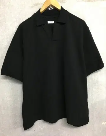 마티앤선즈 새상품급 스키퍼 와시 혼방 사슴 무늬 피케 셔츠