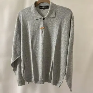 dunhill 니트 피케 셔츠 그레이 L 사이즈 클리닝 완료