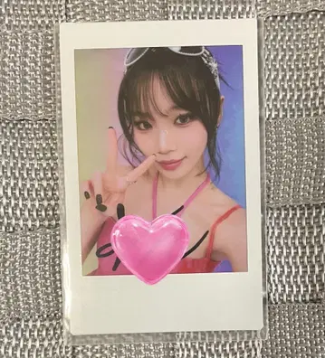 르세라핌 채원 친필 사인 인스턴트 사진