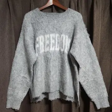 아메리칸 러그 그레이 샤기 스웨터