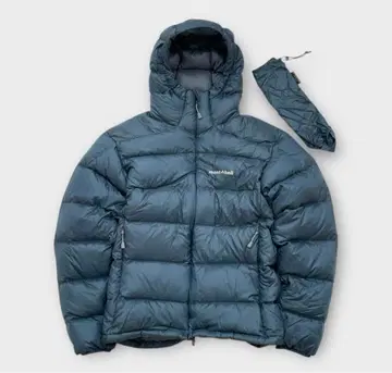 montbell 몽벨 라이트 알파인 다운 후드티 블루그린 M