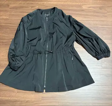 VERMEIL par iena 노카라 개더 ZIP 블루종