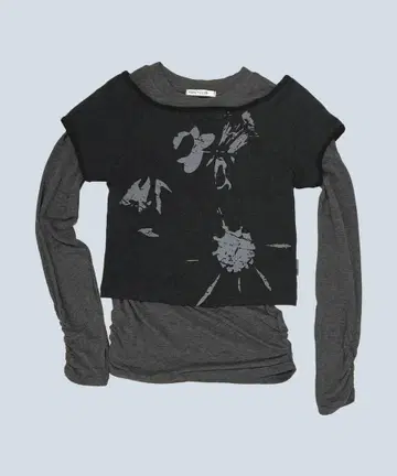 [ FANCY CLUB ] 로즈 레이어드 롱 슬리브