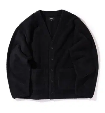 BEAMS 브러쉬드 맨투맨 가디건
