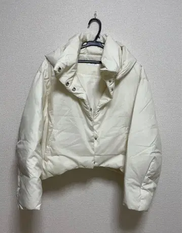 SNIDEL 2way 숏 다운 아이보리