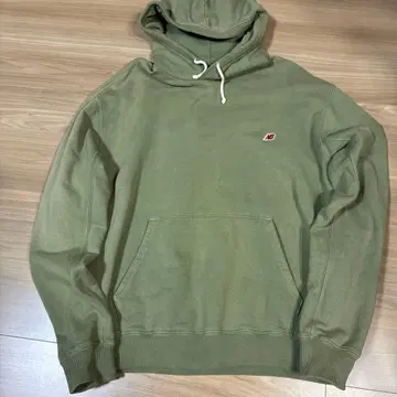 New Balance 올리브 그린 후드티 남성용
