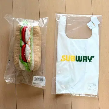 SUBWAY 60주년 기념 에비 아보카도 봉제 인형 에코백 BEAMS