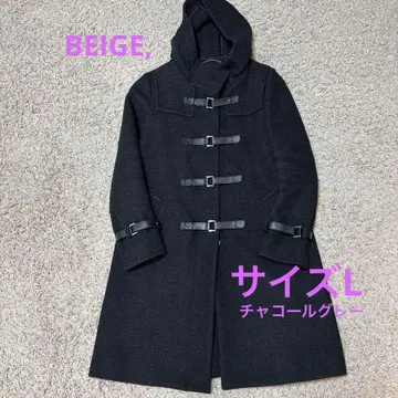 새상품급 BEIGE, 더플 코트 온워드 카시야마 울 100% 사이즈 L