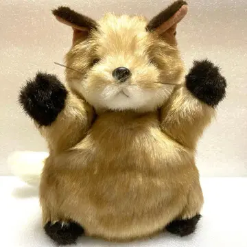 [ 쇼와 레트로 ] AVANCE 아방세 여우 봉제 인형 퍼펫 일본제