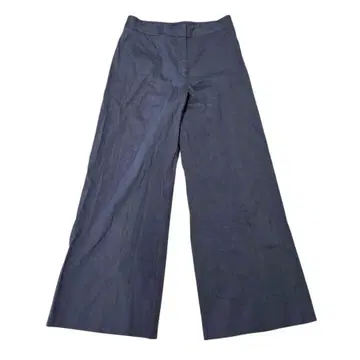 띠어리 와이드 팬츠 린넨 레이온 (0) 더스티 네이비