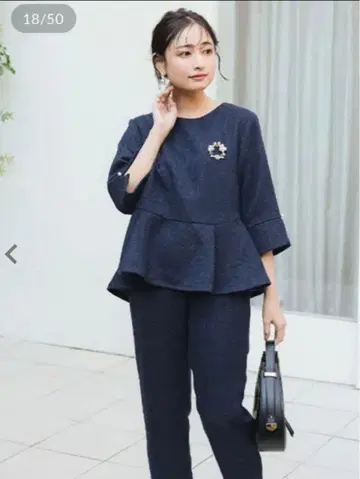 네이비 세레모니 수트 푸치레