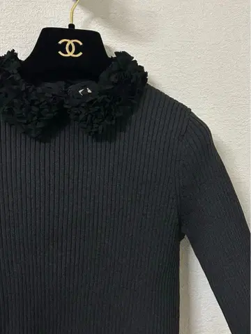 [ 새상품 ] UNITED ARROWS 레이디 플라워 튤 니트