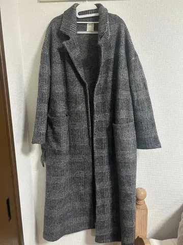 RHC 체크 무늬 롱 코트