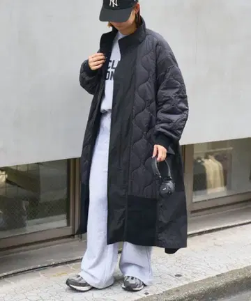 etsinta 에신타 절개 맥시 밀리터리 코트