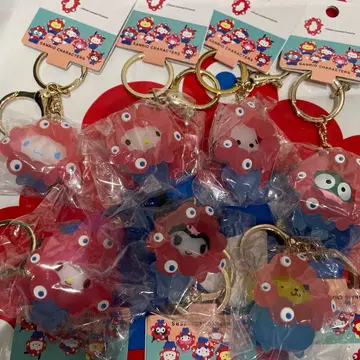 미야쿠미야쿠 산리오  클리어 키링 전 캐릭터 컴플리트