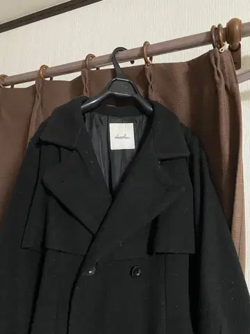 dazzlin 블랙 롱 코트 S 사이즈