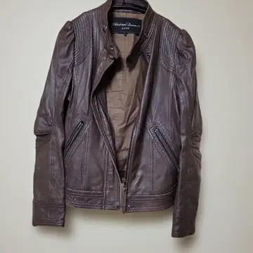 Alahouse Decouette Luxe 브라운 라이더 자켓