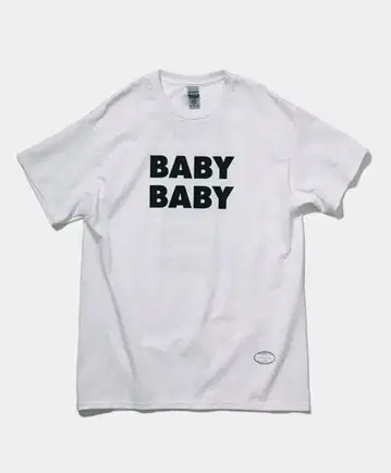 BABY BABY 프린트 T셔츠 화이트