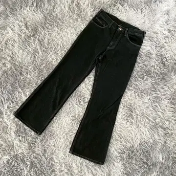 [ JUNRED ] 준레드 플레어 데님 팬츠 청바지 플레어 블랙(M)