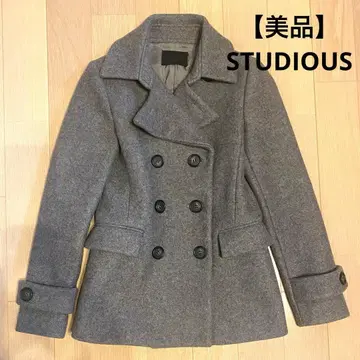 [ 새상품급 ] STUDIOUS 그레이 P 코트 S 사이즈