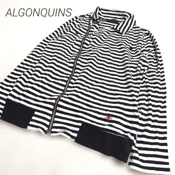 ALGONQUINS 알곤킨 변형 집업 보더 티셔츠