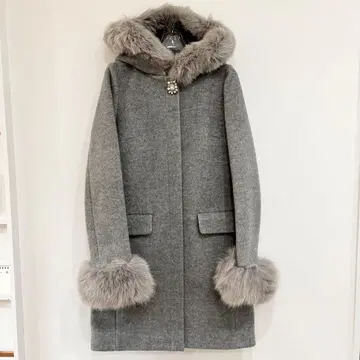 Apuweiser-riche 후드 퍼 부착 5way 코트 S 사이즈