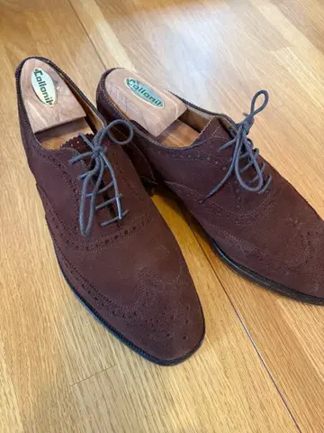 새상품급 NEW & LINGWOOD 브라운 스웨이드 신발 영국제