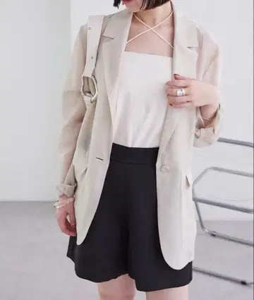 시어 자켓/베이지