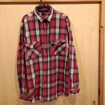 OSH KOSH B'GOSH 빨간색과 화이트 플란넬 셔츠 15 1/2