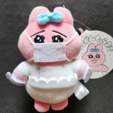 빤쮸토끼 시마무라 마스코트 참 치과 봉제 인형 미사용 새상품