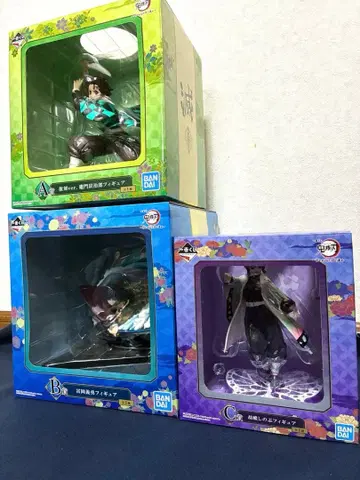 제일복권 카마도 탄지로, 토미오카 기유, 코쵸우 시노부 피규어 묶음 판매