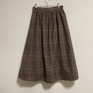 Ray Cassin 체크 롱 스커트