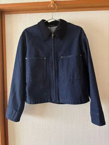 [ 새상품 ] UNIQLO 집업 숏 자켓 네이비 M 사이즈