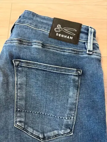 DENHAM 블루 스트레이트 데님