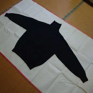 캐시미어 터틀넥 하이넥 후지이모리 L 블랙