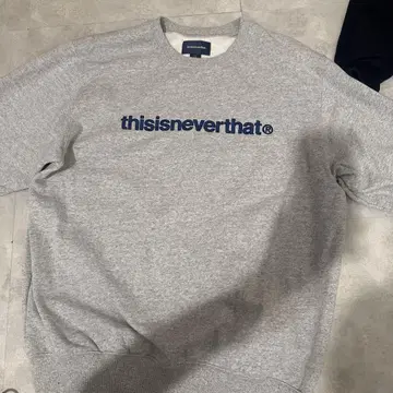 thisisneverthat 그레이 로고 맨투맨 L 사이즈