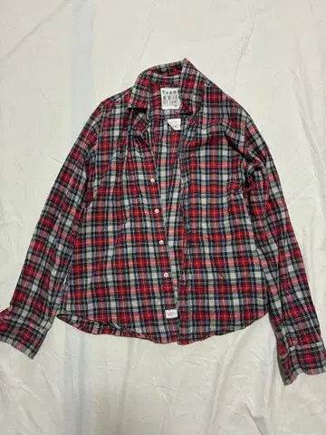 Frank & Eileen 레드 체크 긴팔 셔츠 S
