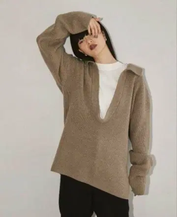 todayful 소프트 스키퍼 니트 베이지